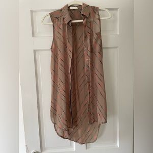 Long button-down blouse